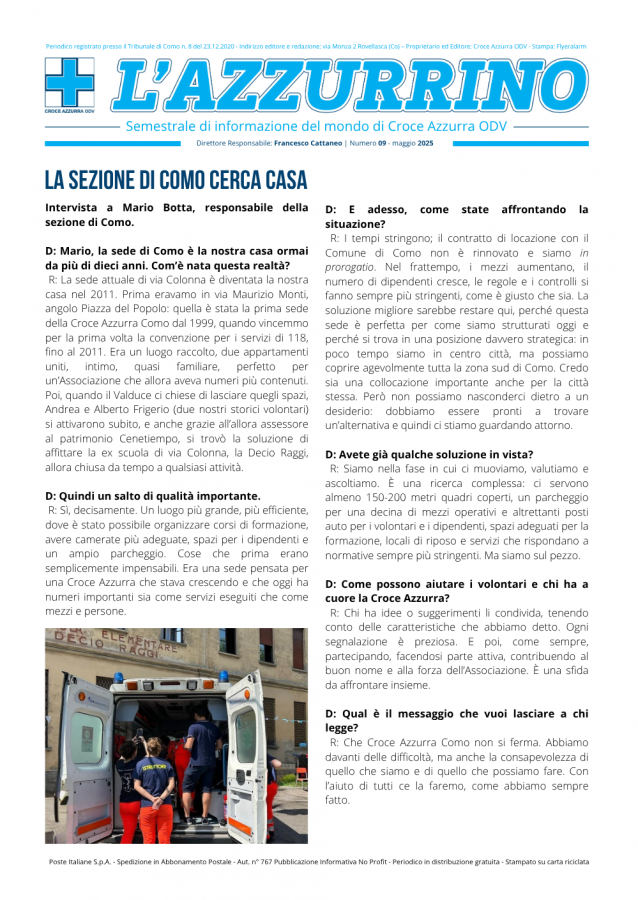 L'AZZURRINO N. 9
